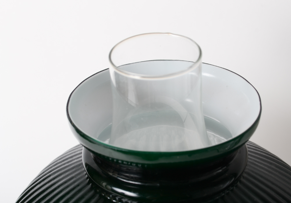 Antique Emerald Shade Parlor Lamp