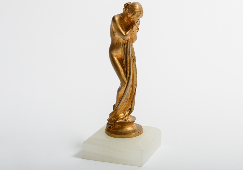 Alexandre-Auguste Caron Gilt Bronze Replica Sculpture