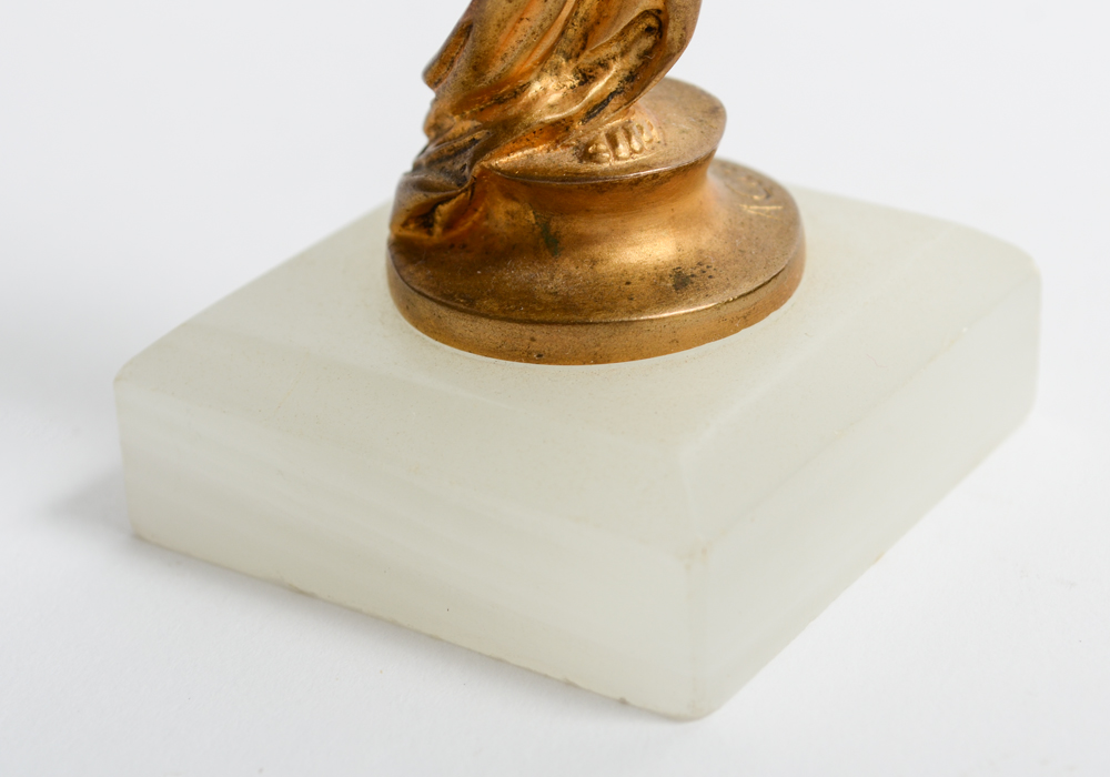 Alexandre-Auguste Caron Gilt Bronze Replica Sculpture