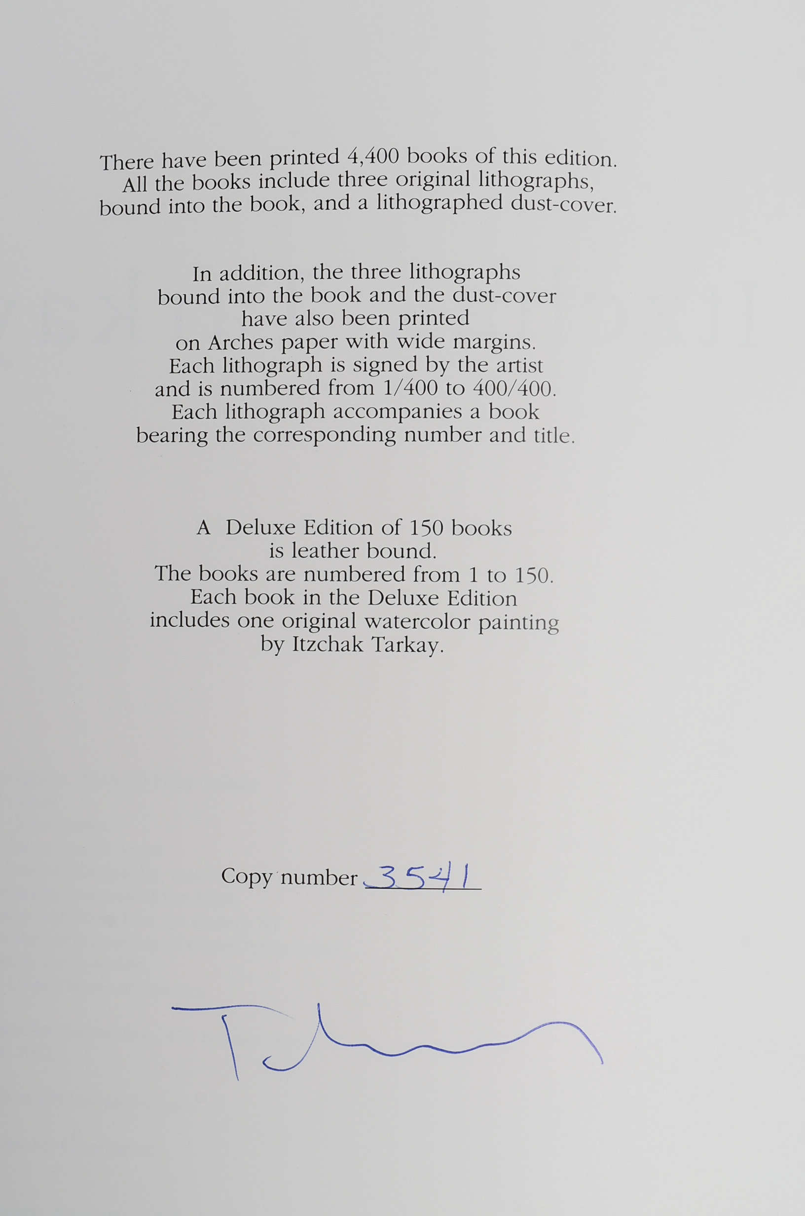 Rare Limited Edition Art Book "Itzchak Tarkay: Works on Paper"