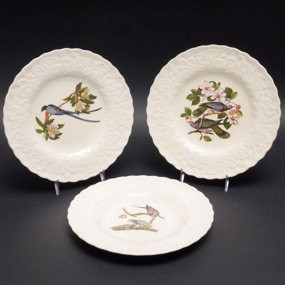Alfred Meakin "Birds of America" Porcelain Plate Set of Three