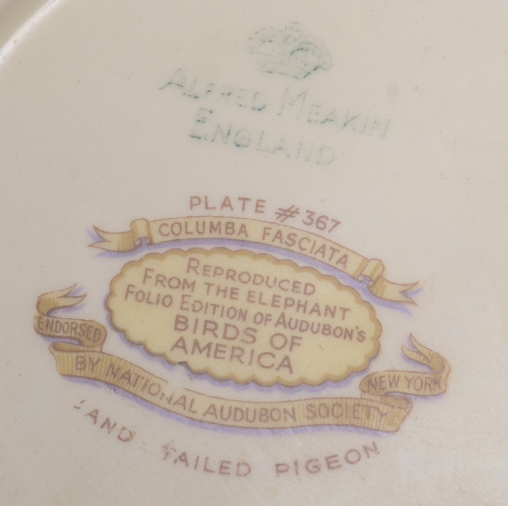 Alfred Meakin "Birds of America" Porcelain Plate Set of Three