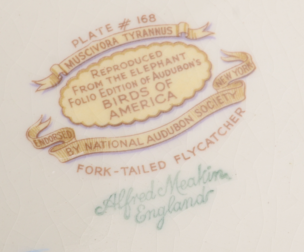 Alfred Meakin "Birds of America" Porcelain Plate Set of Three