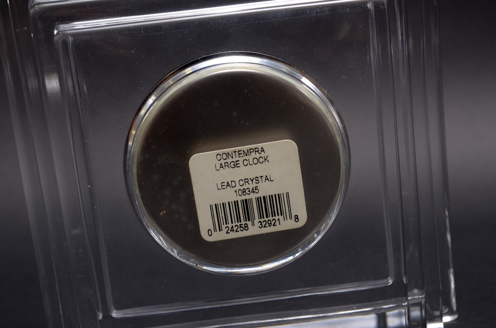 Marquis by Waterford Crystal Clock in Box