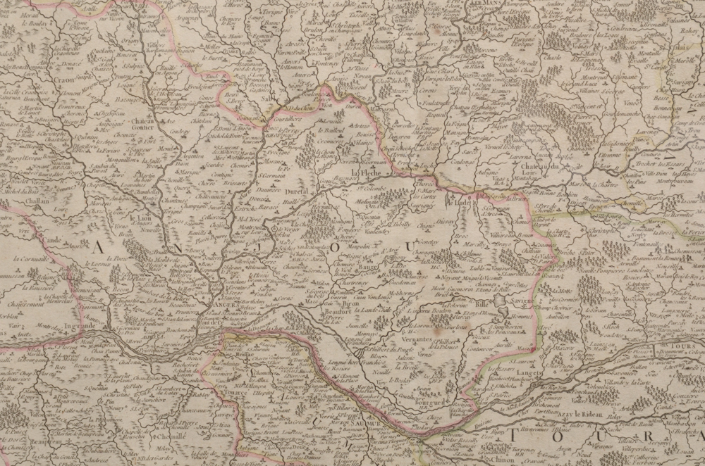 18th Century Robert de Vaugondy Map of France