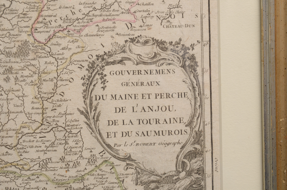 18th Century Robert de Vaugondy Map of France