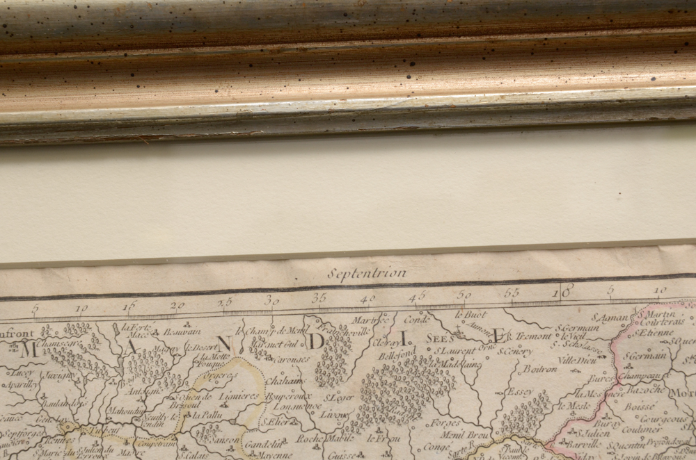 18th Century Robert de Vaugondy Map of France