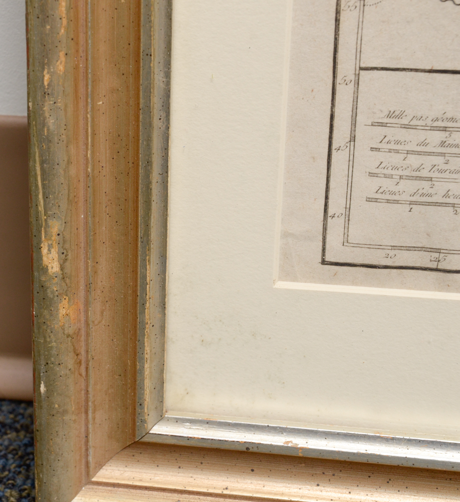 18th Century Robert de Vaugondy Map of France