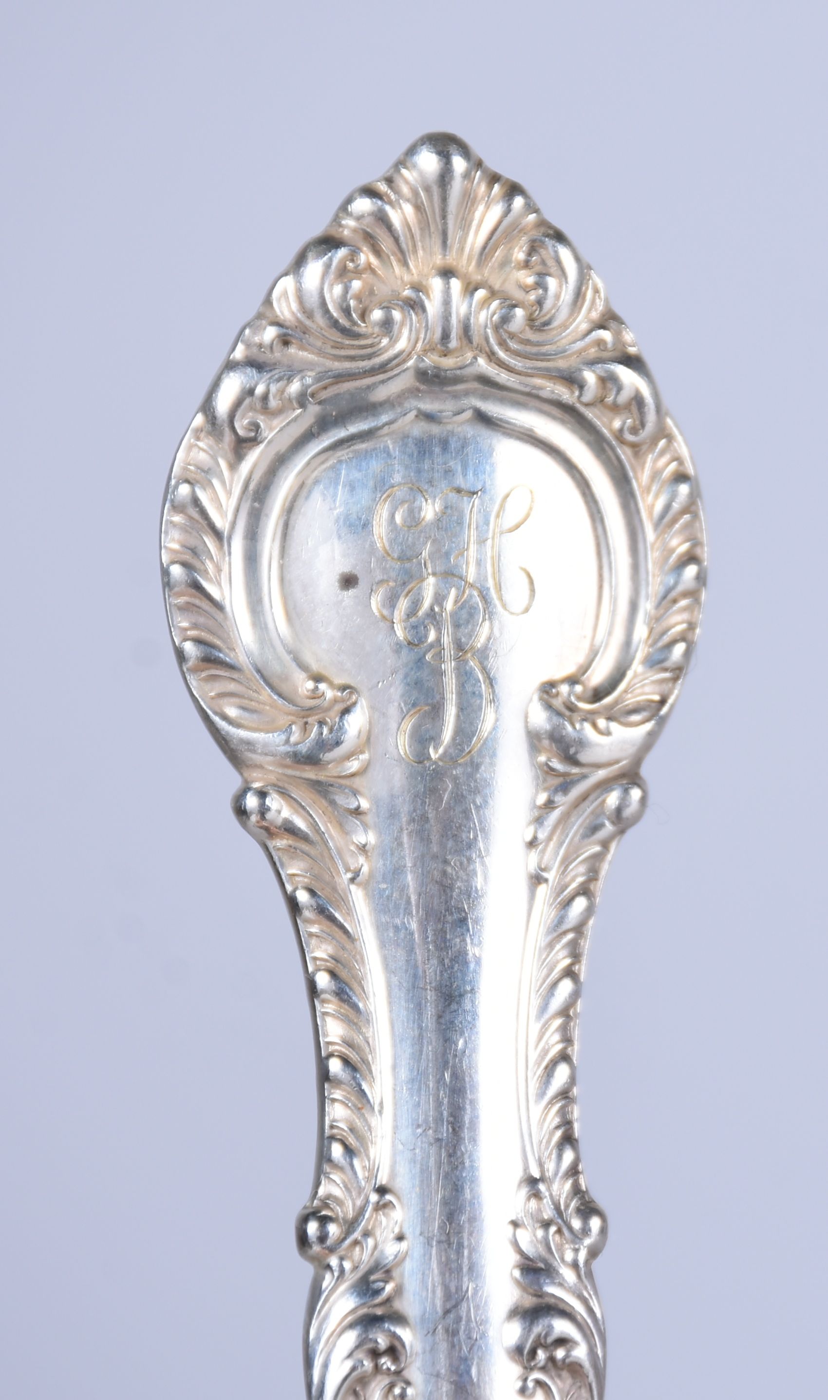 Gorham "English Gadroon" Sterling Flatware Set with "Pamilla" Display Case