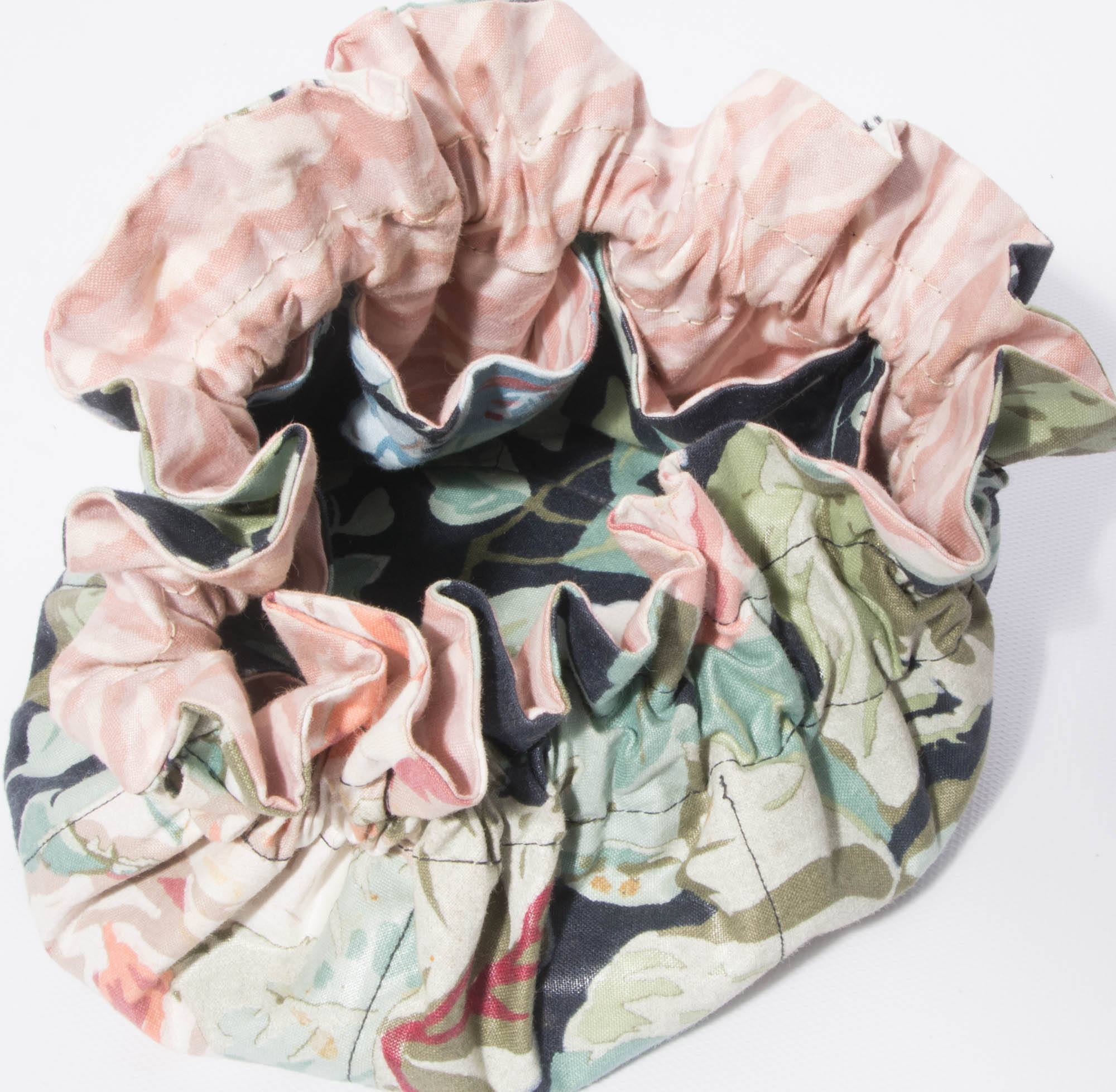 Vintage Fabric Jewelry Box and Pouch