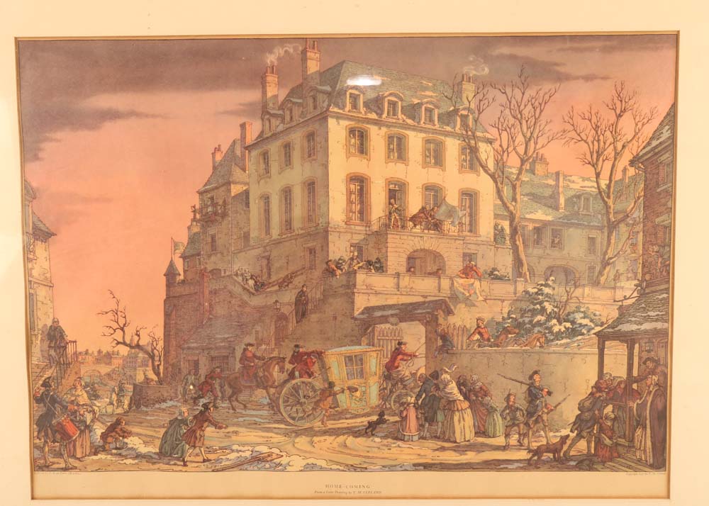 T. M. Cleland "Home-Coming" Offset Lithograph