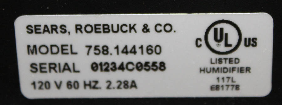 Kenmore Quiet Comfort 12 Humidifier