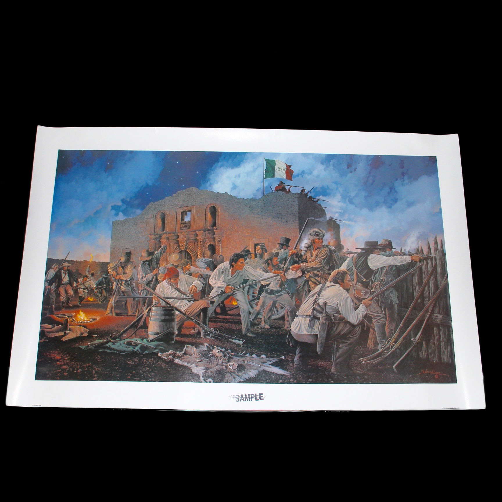 Richard Luce "For God and Texas" Reproduction Print