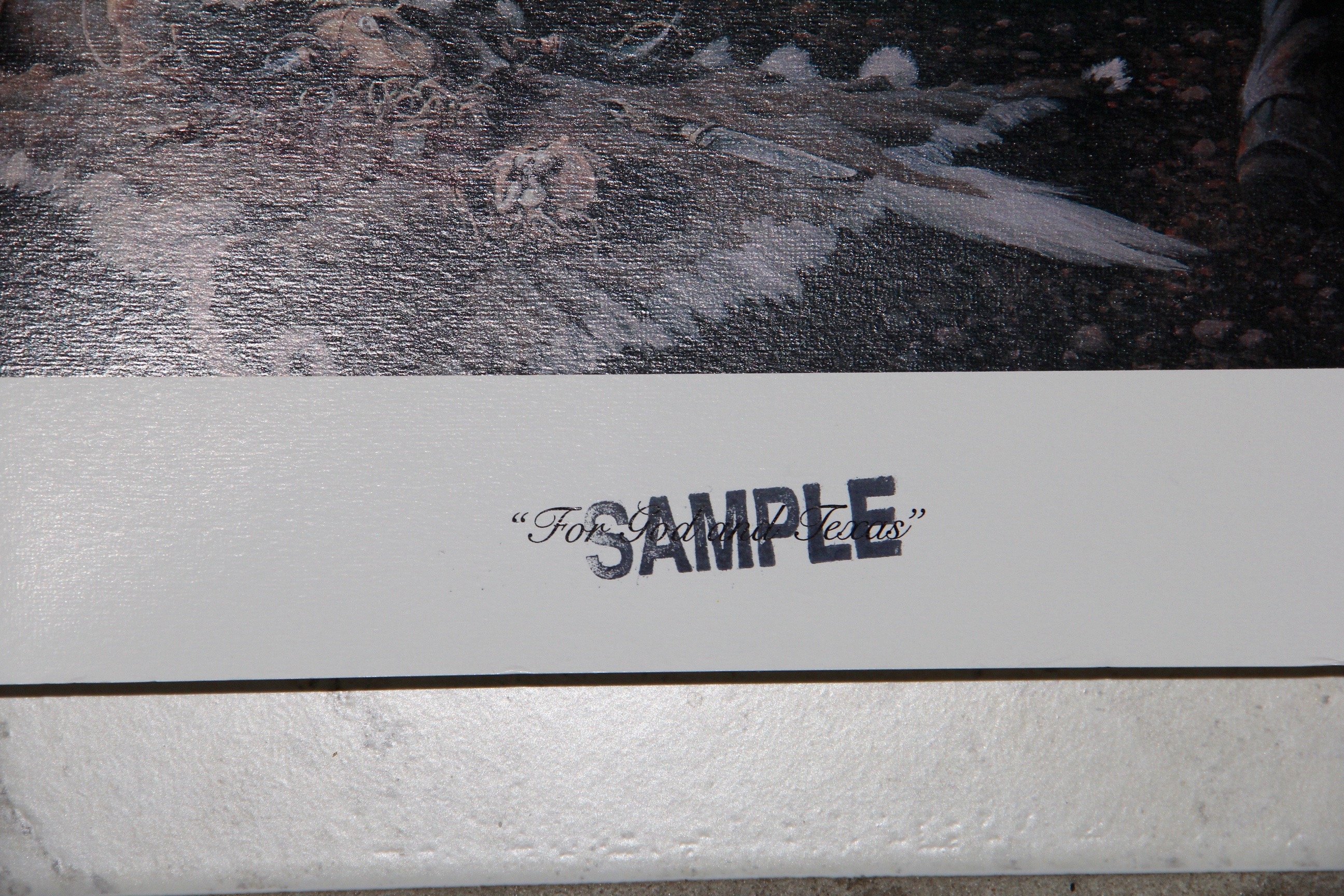 Richard Luce "For God and Texas" Reproduction Print