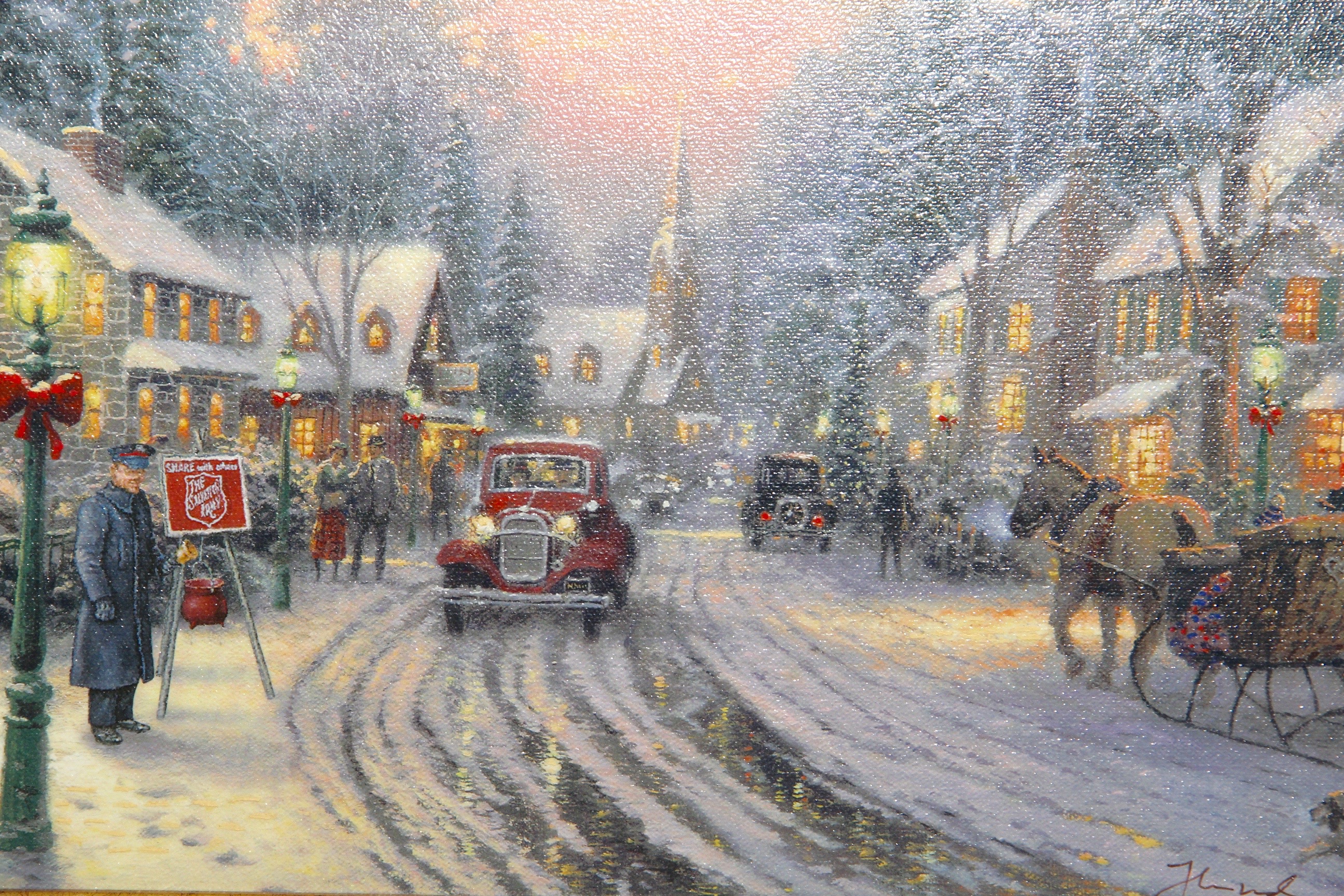 Thomas Kinkade's Limited Edition Print "The Season of Giving"