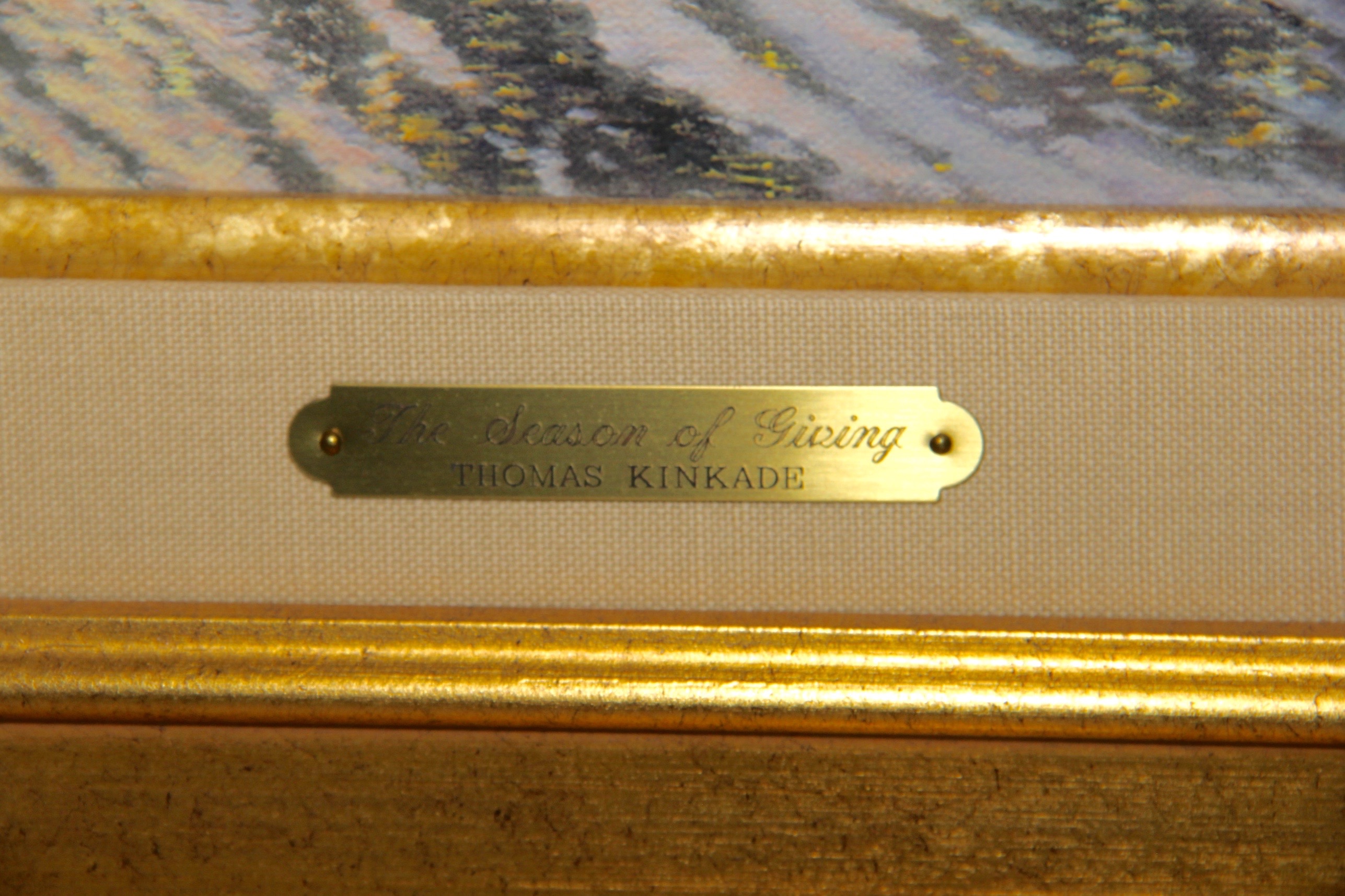 Thomas Kinkade's Limited Edition Print "The Season of Giving"