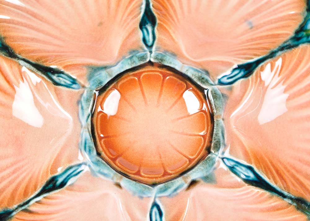 Sarreguemines Oyster Plates