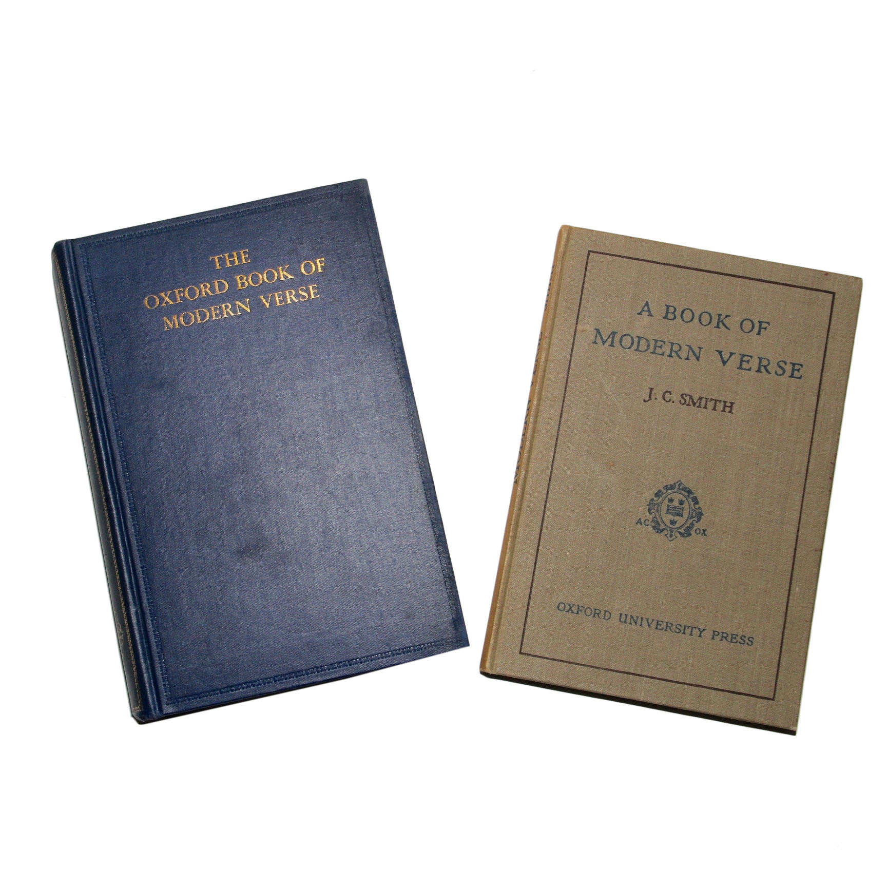 Pair of Oxford Book of Modern Verse