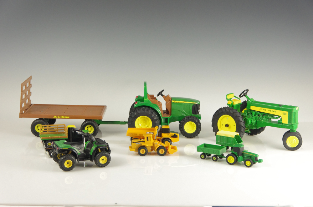 Vintage Diecast Cars With Newer Trucks, Cars, and Racers