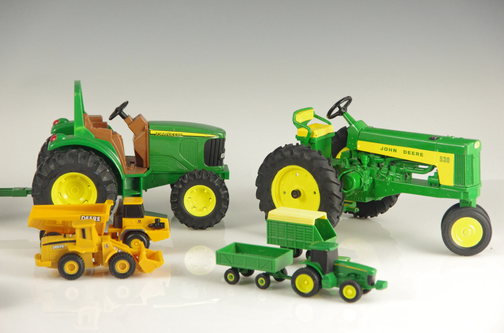 Vintage Diecast Cars With Newer Trucks, Cars, and Racers