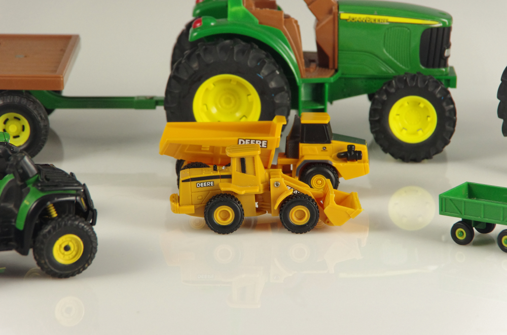 Vintage Diecast Cars With Newer Trucks, Cars, and Racers