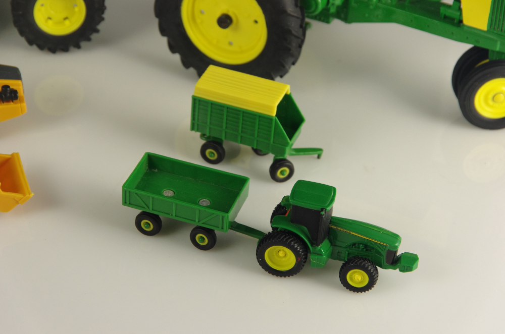 Vintage Diecast Cars With Newer Trucks, Cars, and Racers