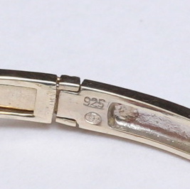 Pair of Sterling, Diamond, and Gemstone Bracelets