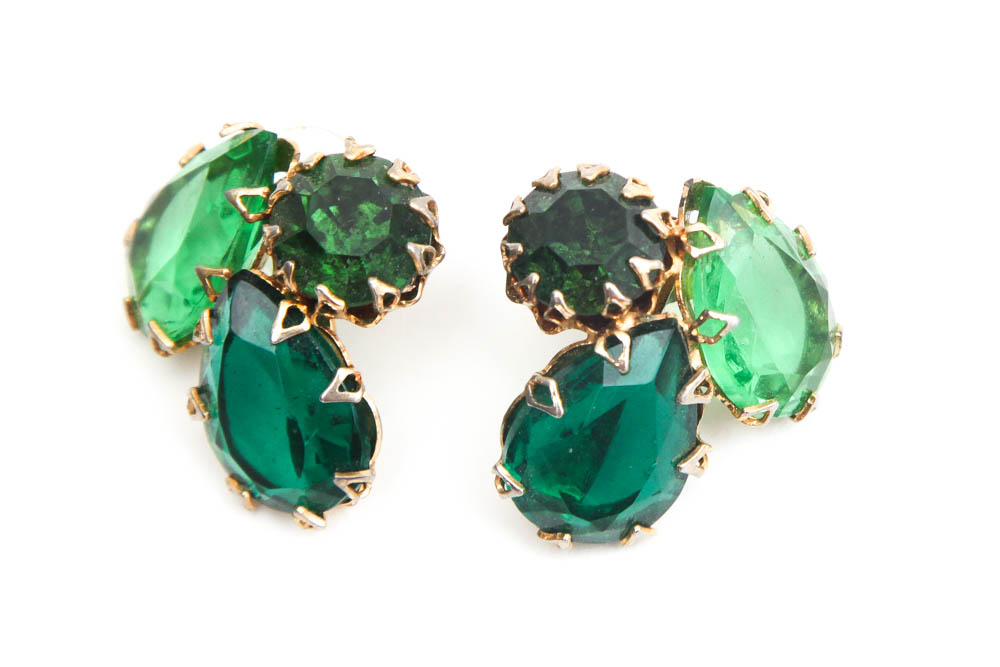 Collection of Vintage Clip On Earrings