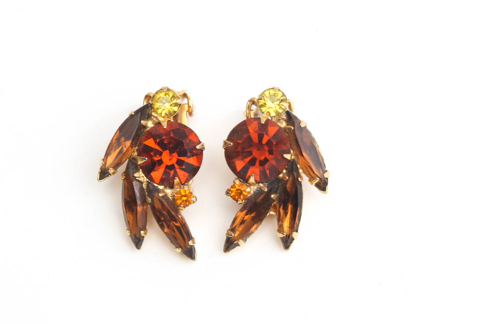 Collection of Vintage Clip On Earrings