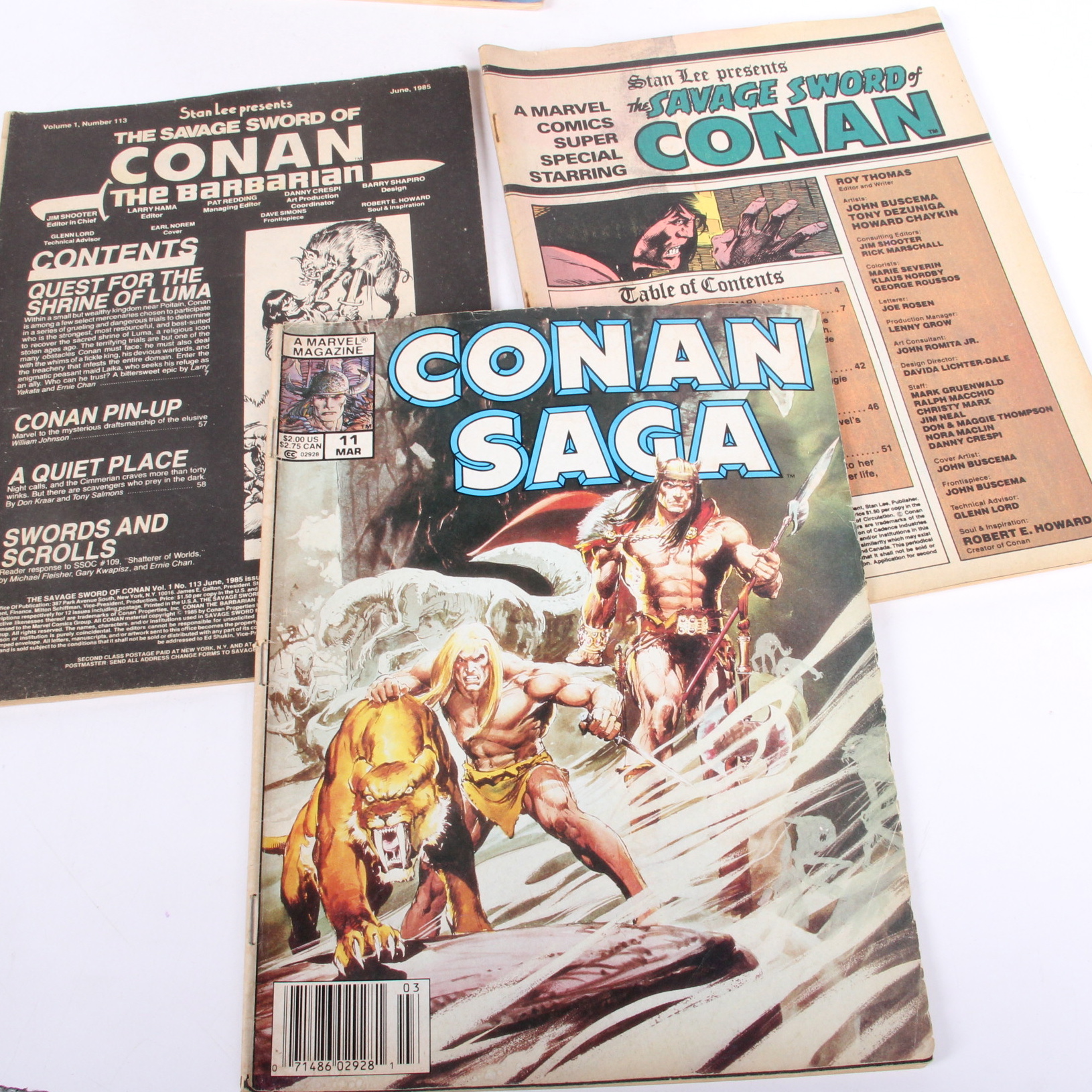 Marvel Conan Comic Books