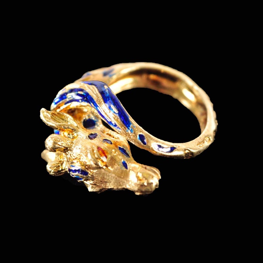 18K Gold Giraffe Ring