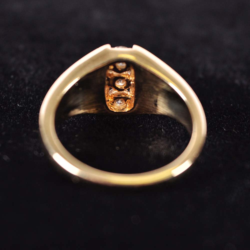 14K Kabana Diamond and Opal Ring