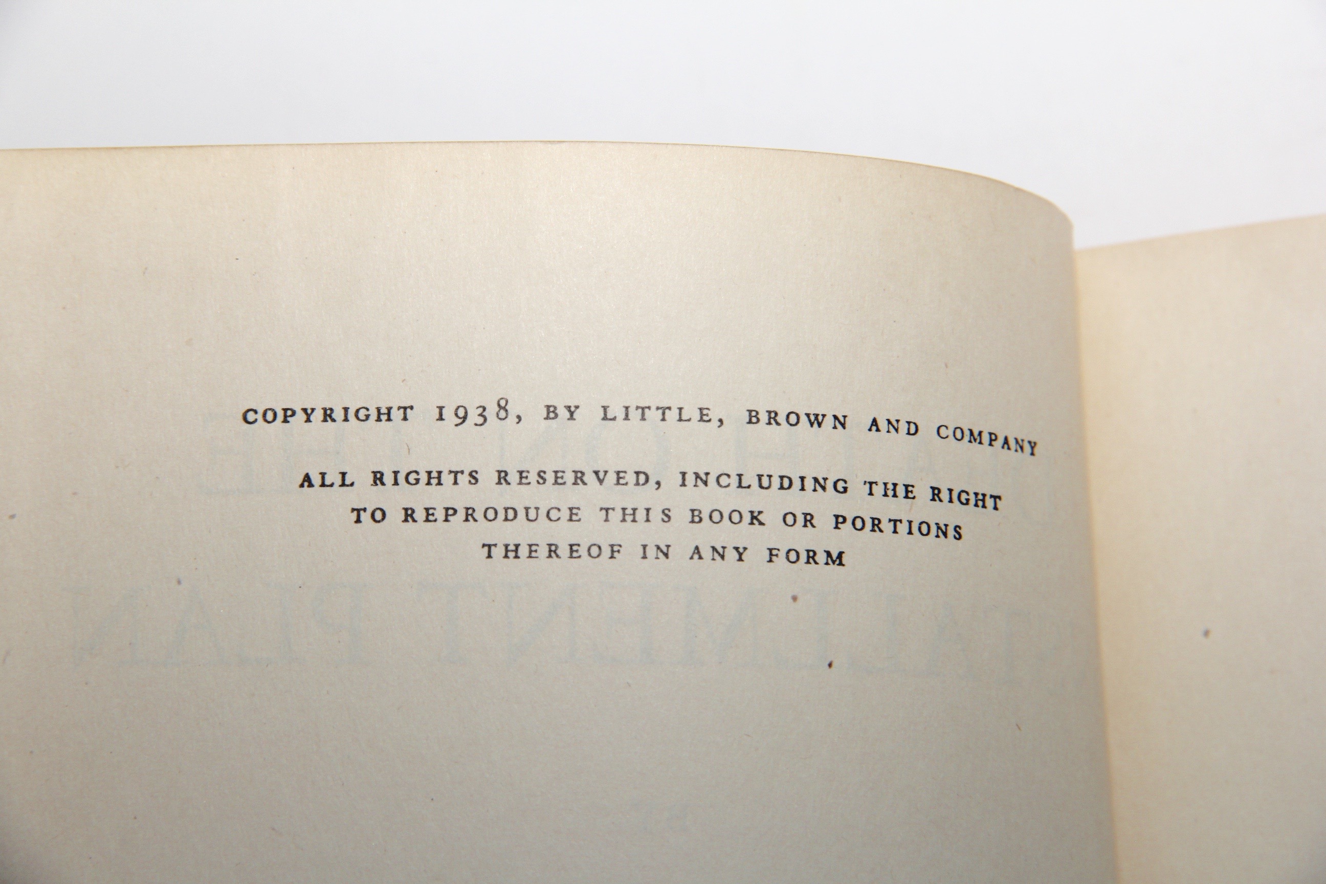 Collection of Books Published in 1930s