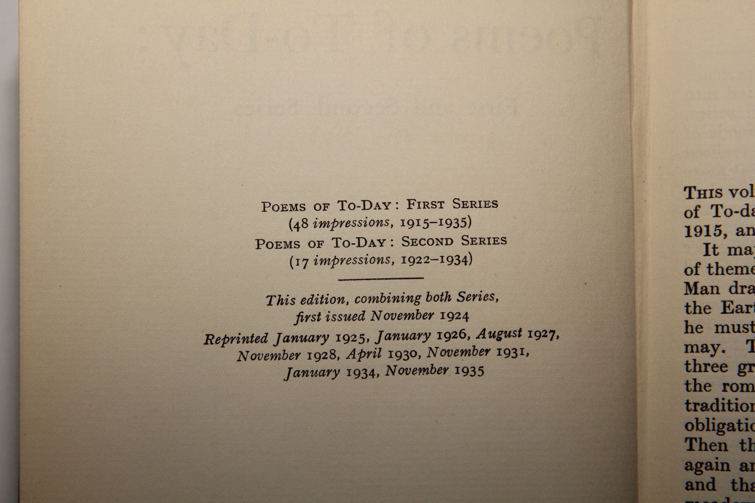 Collection of Books Published in 1930s