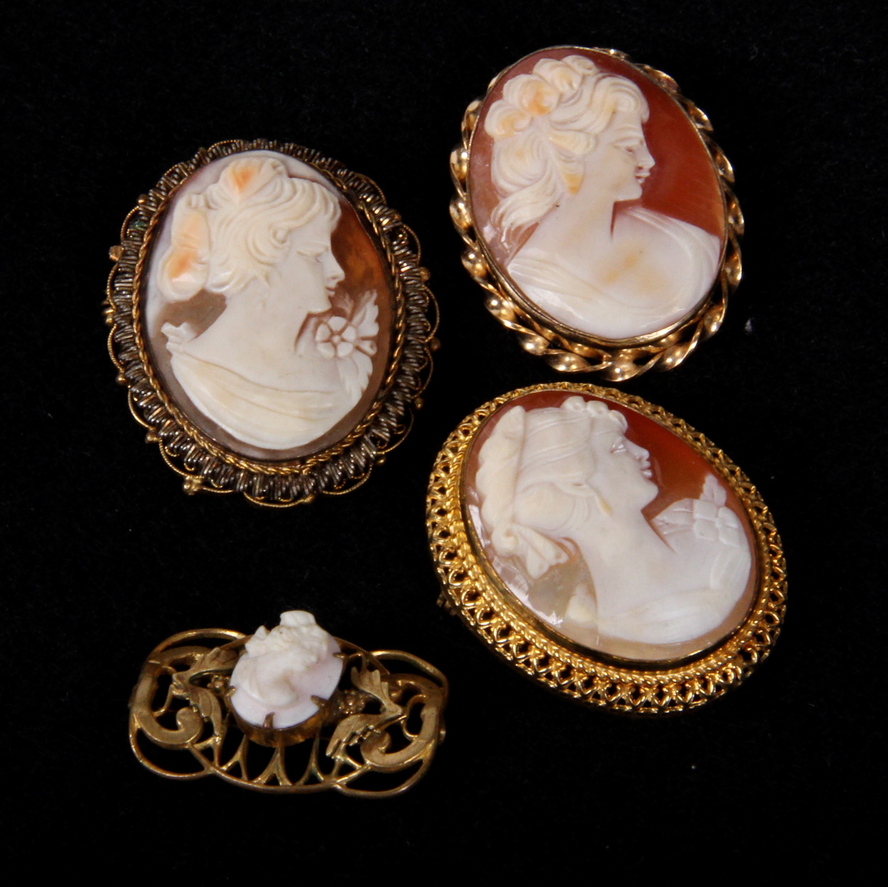 Collection of Vintage Shell Cameos