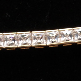 14K Gold and Cubic Zirconia Bracelet