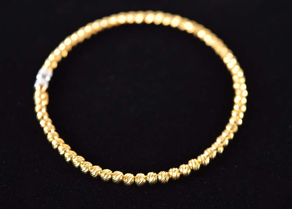 Silver Plated Bead Bracelet