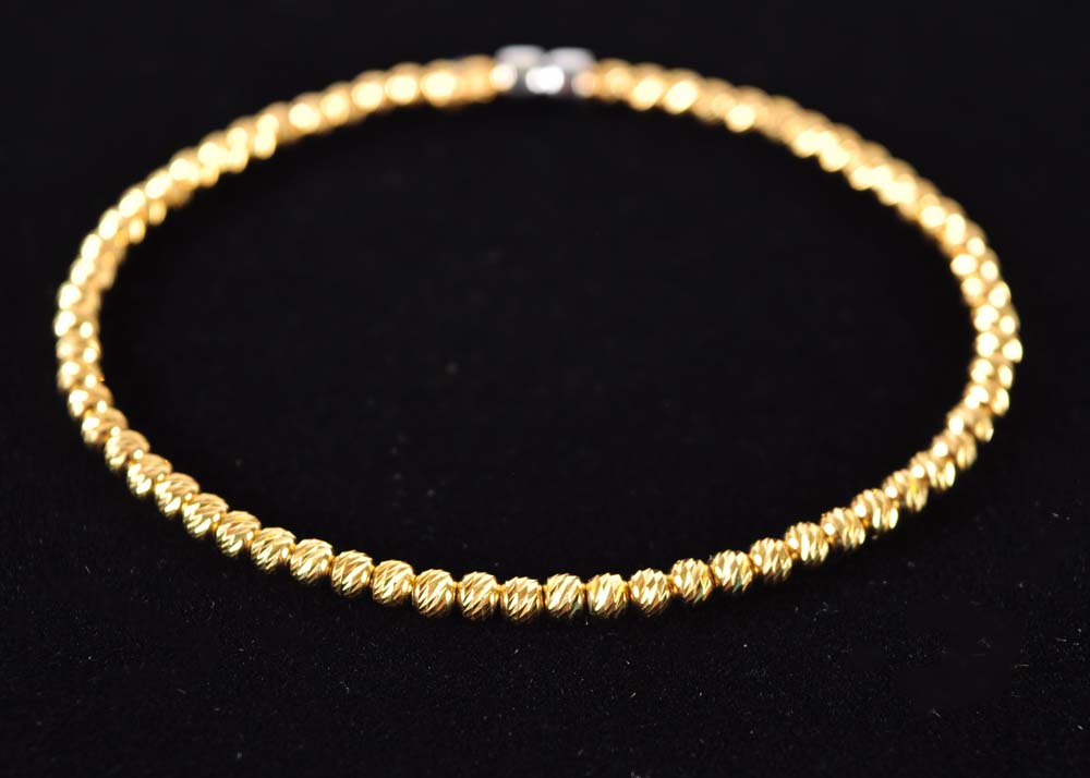 Silver Plated Bead Bracelet