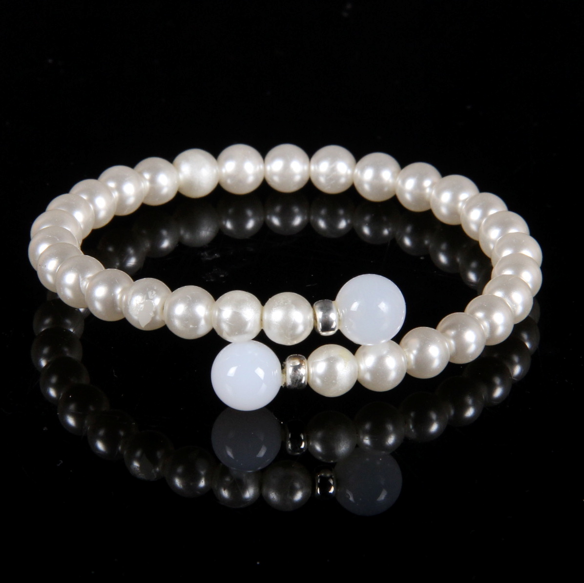 Five Freshwater Pearl Cuff Bracelets