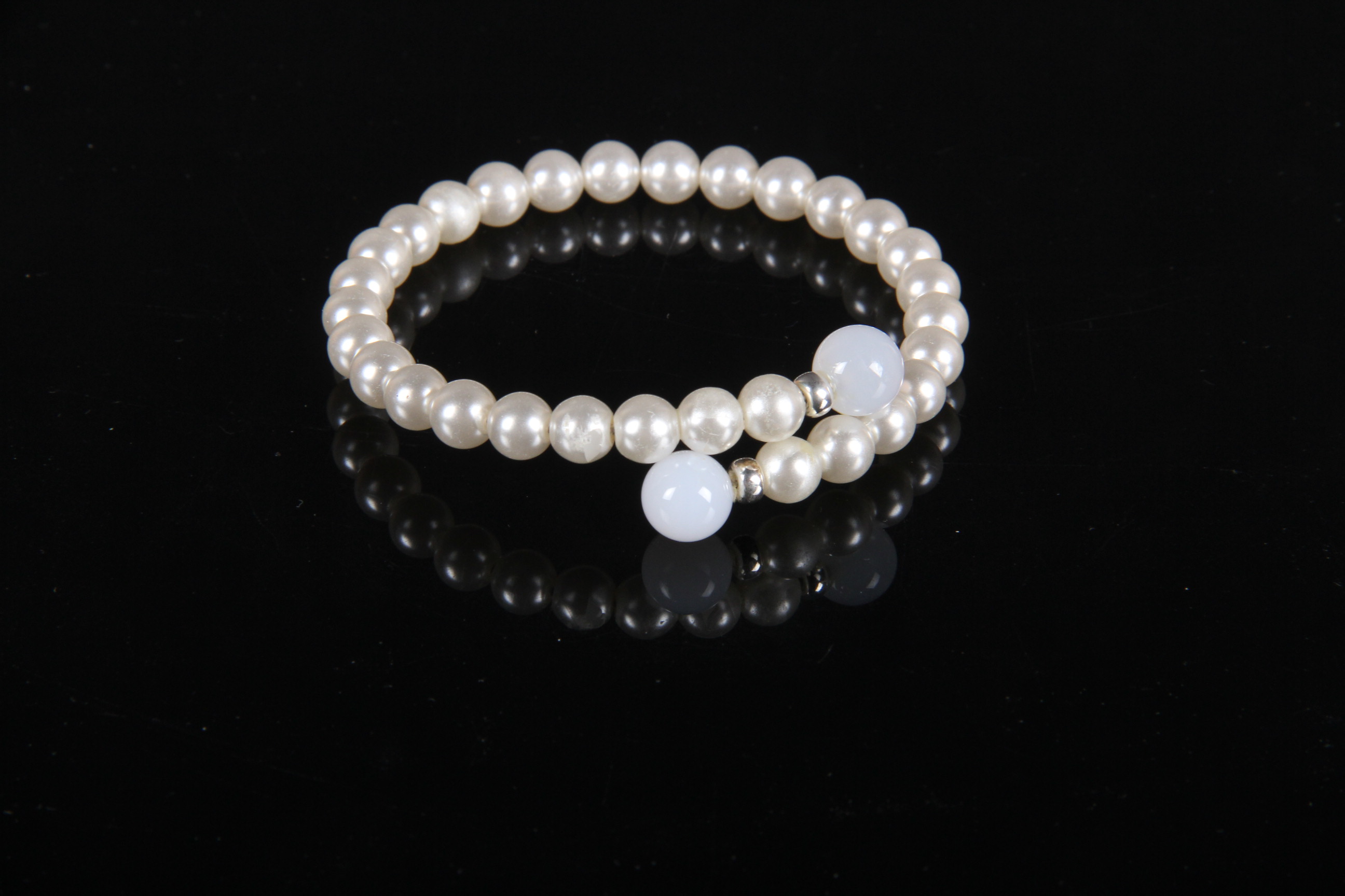 Five Freshwater Pearl Cuff Bracelets