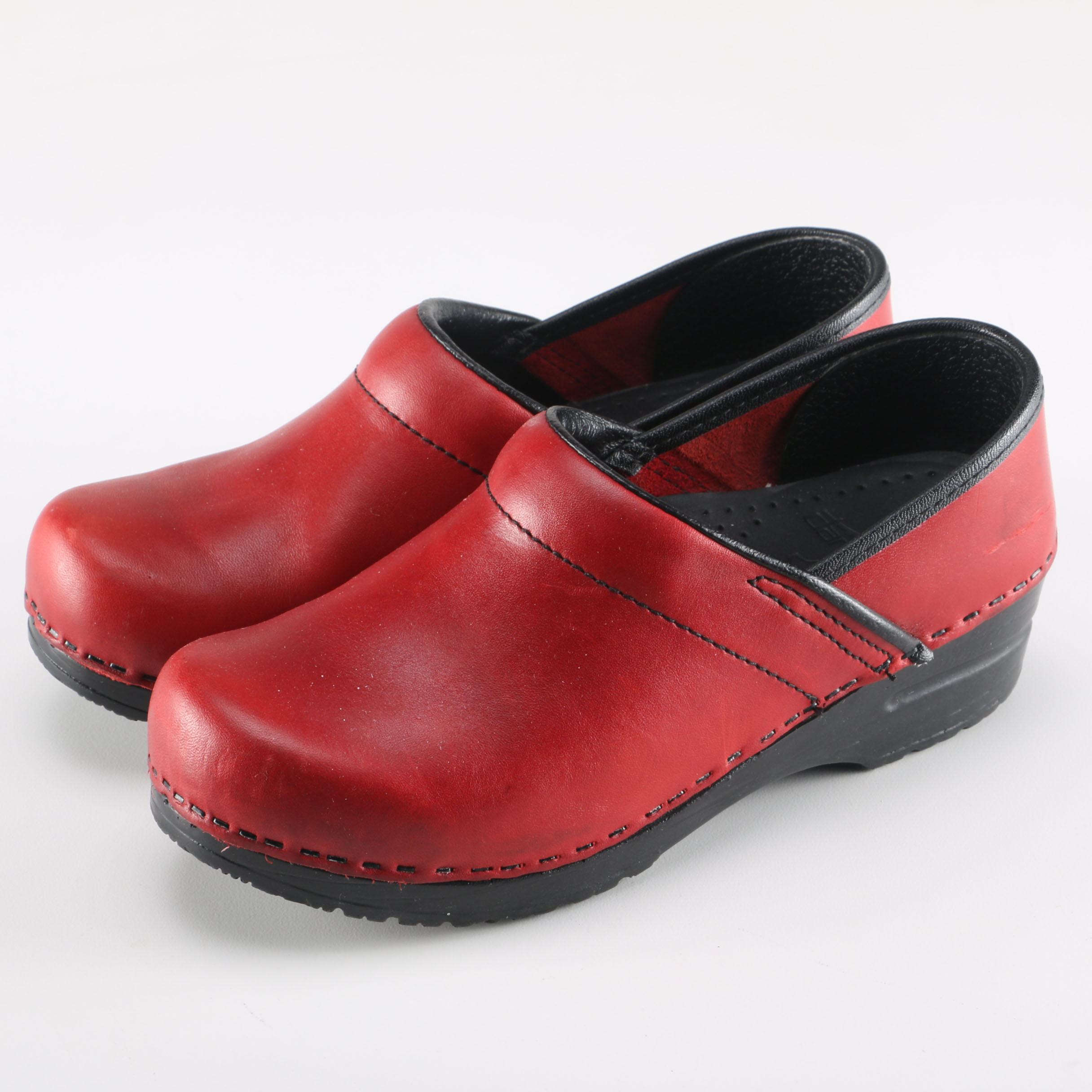 Red Dansko Clogs