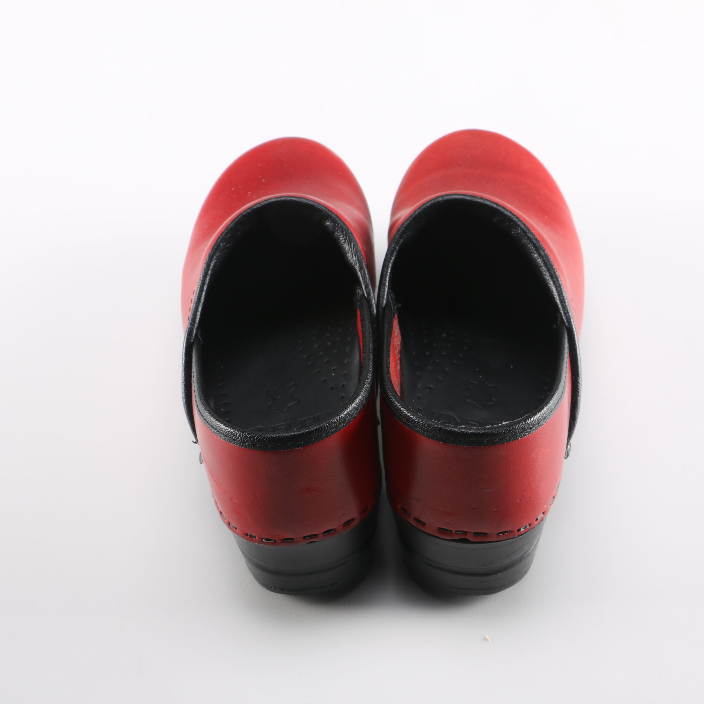 Red Dansko Clogs