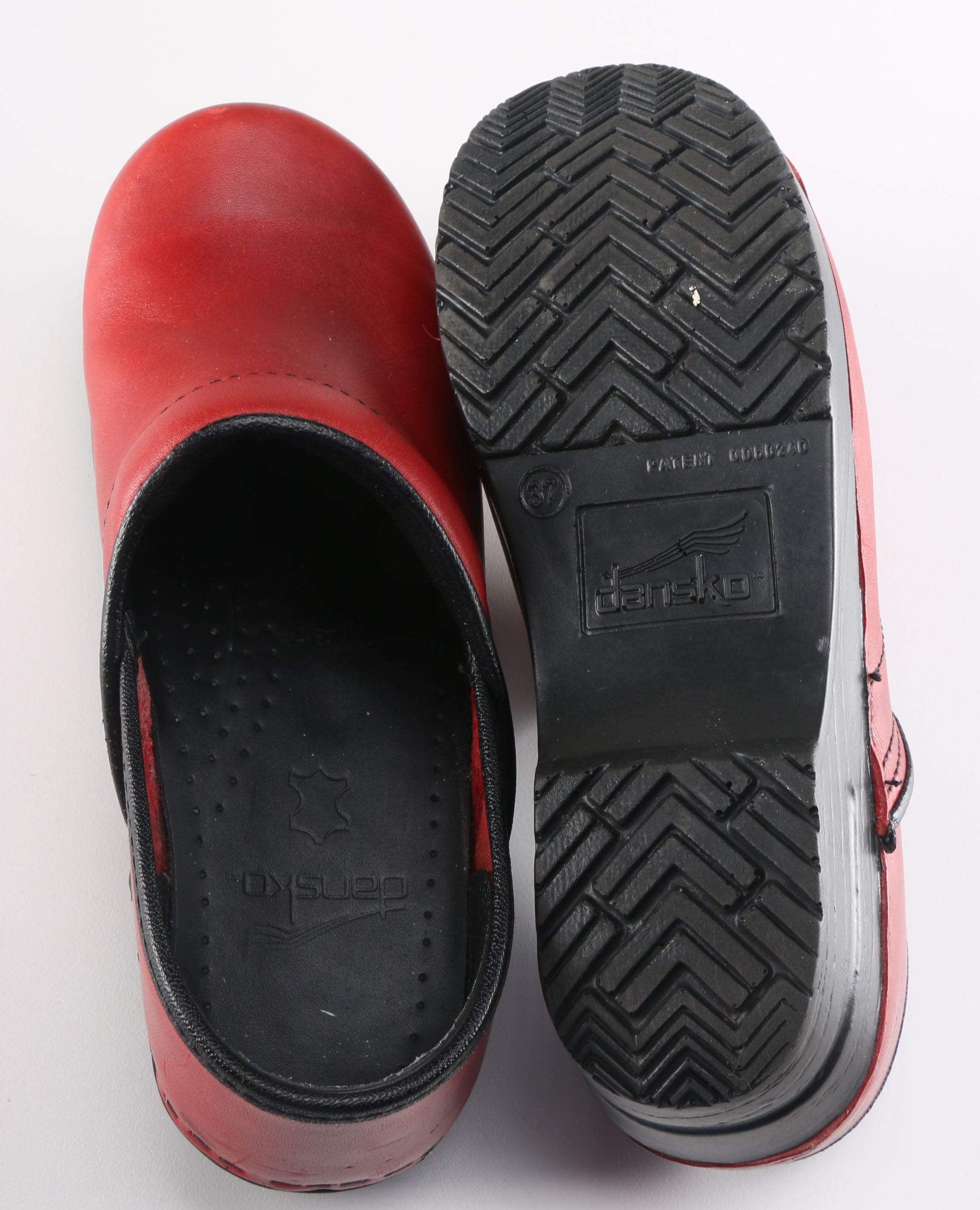 Red Dansko Clogs