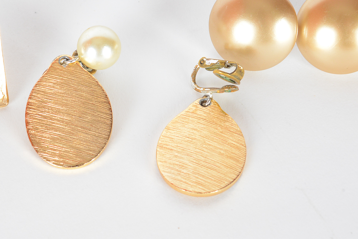 Collection of Vintage Costume Earrings