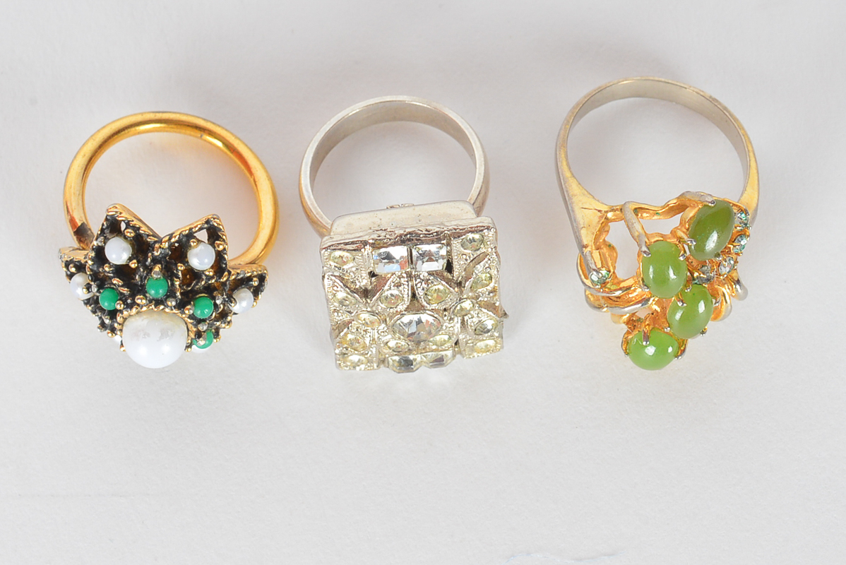 Collection of Vintage Costume Earrings