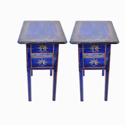 Pair of Moroccan Inspired Nightstands Pair of Moroccan Inspired Nightstands