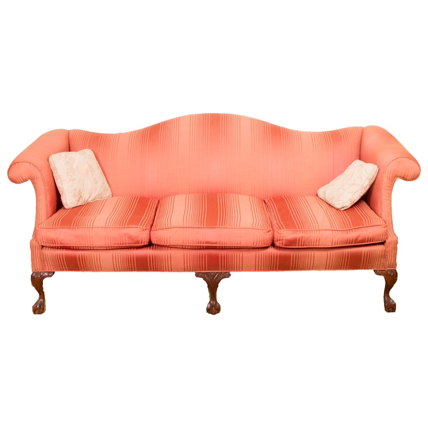 Pink Camelback Sofa