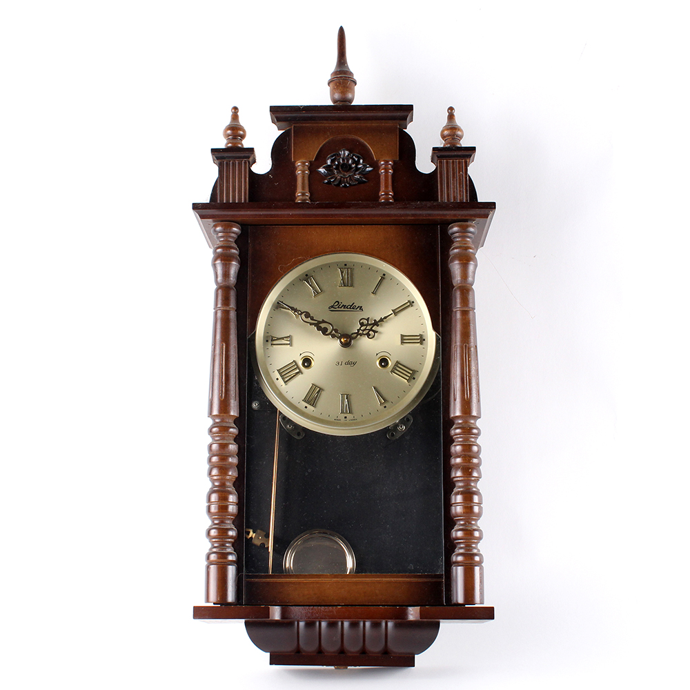 Vintage Linden 31 Day Pendulum Wall Clock