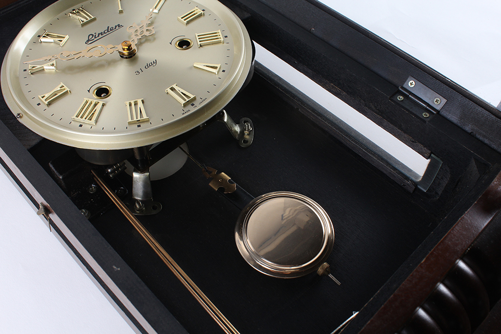 Vintage Linden 31 Day Pendulum Wall Clock