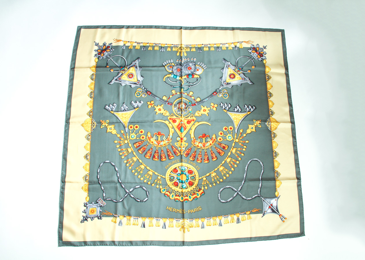 Hermès "Parures des Sables" Silk Scarf